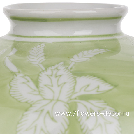 Ваза Шинуазри Green (керамика), D24xH34,5 см - фото 2