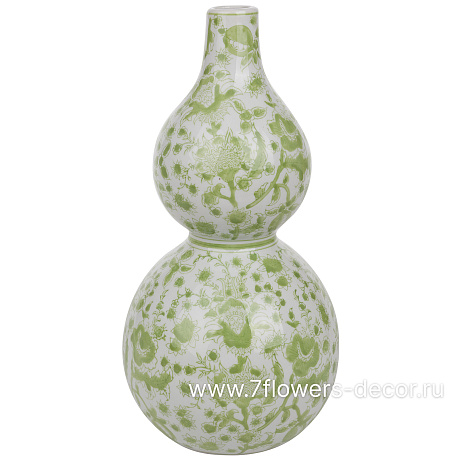 Ваза Шинуазри Green (керамика), D19xH37 см - фото 1