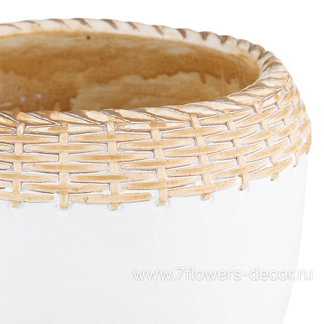 Кашпо Basket (керамика), D16xH14 см - фото 2