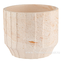 Кашпо "Marble" (керамика), D12xH10 см - фото 1