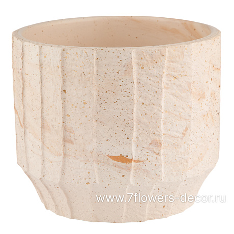 Кашпо Marble (керамика), D12xH10 см - фото 1