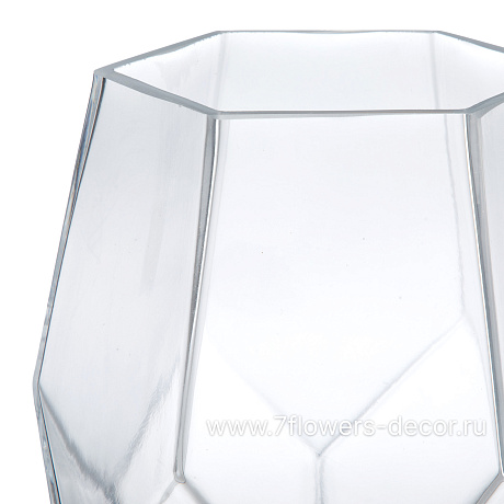 Ваза Геометрия V (стекло), D15хH20 см - фото 2
