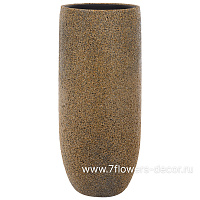 Кашпо Nobilis Marco "Mineral Brown Vase" (полистоун), D31xH72 см, с тех.горшком - фото 1