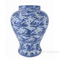 Ваза "Шинаузри Королевский синий" (керамика), D25xH33 см - фото 1