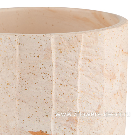 Кашпо Marble (керамика), D12xH10 см - фото 2