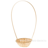 Корзина плетеная (бамбук), D19xH5/40 см - фото 1