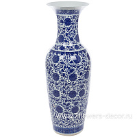 Ваза "Шинаузри Королевский синий" (керамика), H90 см - фото 1
