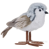 Фигура "Птица" (иск. мех), 14x6,5xH12 см - фото 1