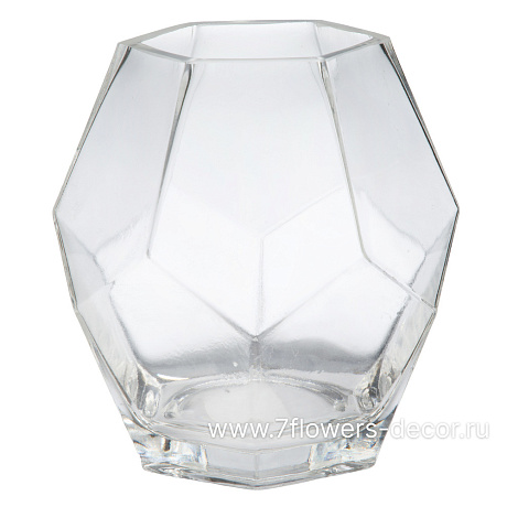 Ваза Геометрия V (стекло), D13хH14 см - фото 1