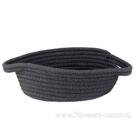 Корзина плетеная (ткань), 24x18xH8 см - фото 1