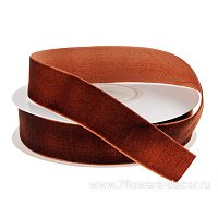 Лента декоративная (бархат), 25 ммx10 ярд - фото 1