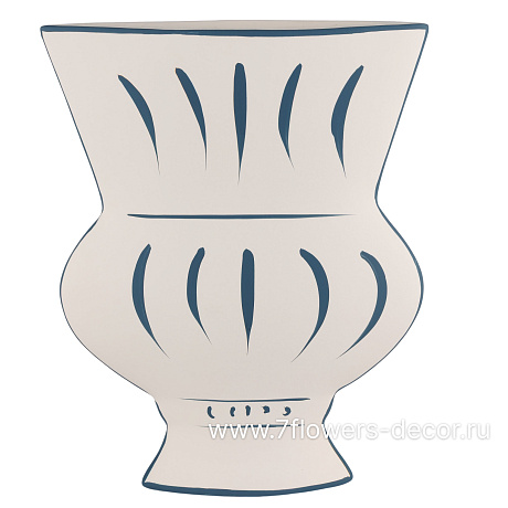 Ваза Санторини (керамика), 21x6xH26 см - фото 1