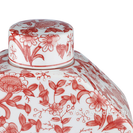 Ваза Шинуазри Кардинал (керамика), 20x9xH23 см - фото 2