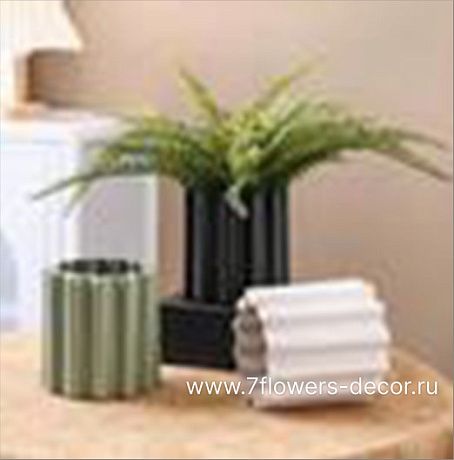 Кашпо Magnetic (керамика), D12,5xH13 см - фото 1