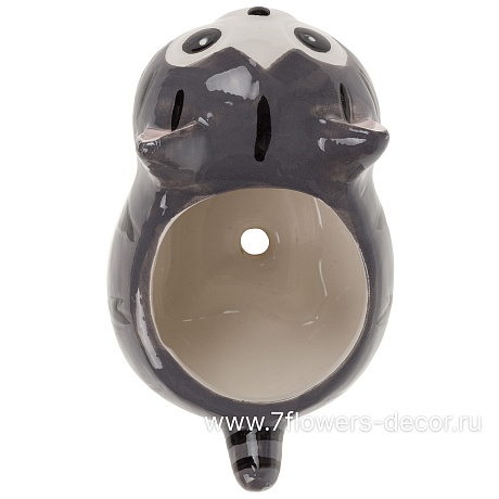 Кашпо Кот (керамика), 14xH8 см - фото 4