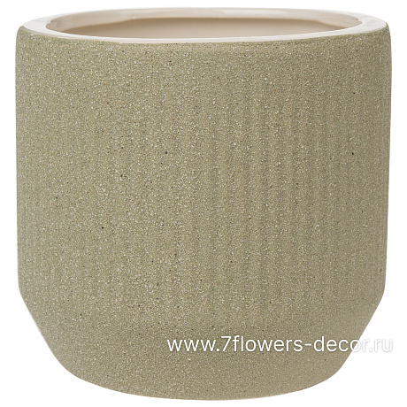 Кашпо (керамика), D14xH13,5 см - фото 1