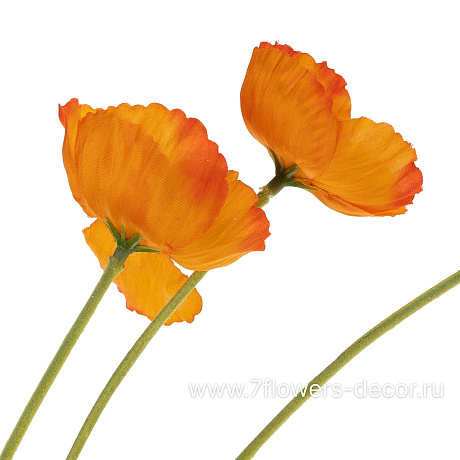 Цветок искусственный Мак, H57 см - фото 2