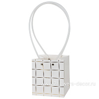 Сумка подарочная "Полосы" (картон), 11,5x10,5xH13 см, набор (10 шт), с ламинацией - фото 1