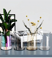 Ваза "Колба" (стекло), D10xH16 см - фото 1