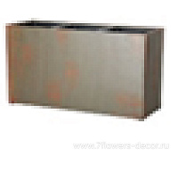 Кашпо NM "Cement Rustic grey Rectangle WR" (файкостоун), 91,5x31,5xH63 см, с тех.горшком - фото 1