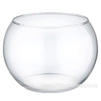 Ваза "Шаровая" (стекло), D16xH13 см, 2 л, К - фото 1