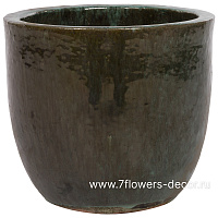 Кашпо Nobilis Marco "Jade Round" (керамика), D30xH28 см - фото 1