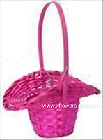 Корзина плетеная (бамбук), D23xH17/53 см - фото 1