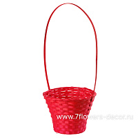 Корзина плетеная (бамбук), D23xH17/53 см - фото 1