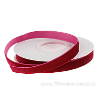 Лента декоративная (бархат), 12 ммx10 ярд - фото 1