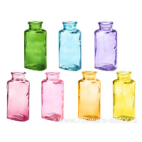 Ваза "Уинстон" (стекло), D7х5хH14 cм, в асс. - фото 1