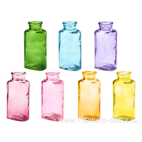 Ваза Уинстон (стекло), D7х5хH14 cм, в асс. - фото 1