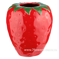 Ваза "Клубника" (керамика), D20xH22 см - фото 1
