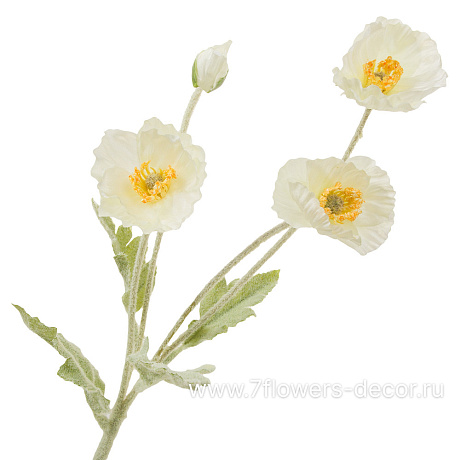 Цветок искусственный Мак, H57 см - фото 1