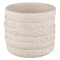 Кашпо "Stone" (керамика), D12xH11 см - фото 1