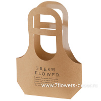 Сумка подарочная "Fresh Flowers" (картон), 25x9xH32 см, набор (10 шт) - фото 1