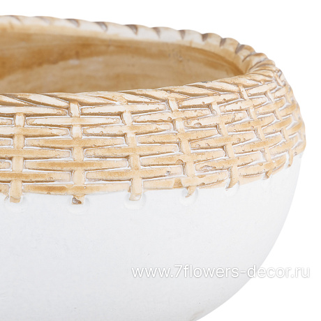 Кашпо Basket (керамика), D16xH8 см - фото 2