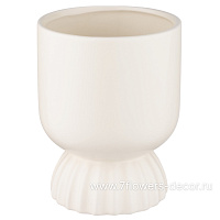 Кашпо "Lajos" (керамика), D12xH15,5 см - фото 1