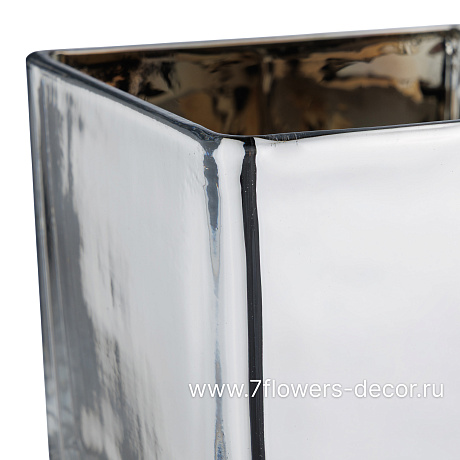 Ваза Куб (стекло), 12x12xH12 см, К - фото 2