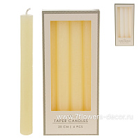 Свеча столовых (парафин), 20 см (4 шт) - фото 1