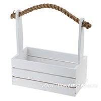 Ящик (дерево), 24,5x13xH27 см, с ручкой - фото 1