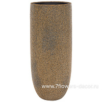 Кашпо Nobilis Marco "Mineral Brown Vase" (полистоун), D39xH95 см, с тех.горшком - фото 1