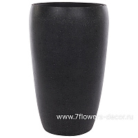 Кашпо Nobilis Marco "Cement Dark grey Vase" (полистоун), D43xH68 см, с тех.горшком - фото 1