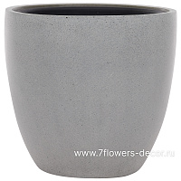 Кашпо Nobilis Marco "Cement Grey Round" (полистоун), D40xH37 см, с тех.горшком - фото 1