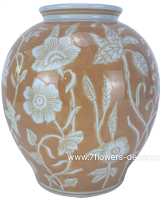 Ваза "Шинуазри Кардинал" (керамика), D18xH20,5 см - фото 1