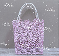 Корзина плетеная "Кружево" (ткань), 17x8xH20 см - фото 1