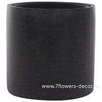 Кашпо Nobilis Marco "Cement Dark grey Сylinder" (полистоун), D41xH40 см, с тех.горшком - фото 1