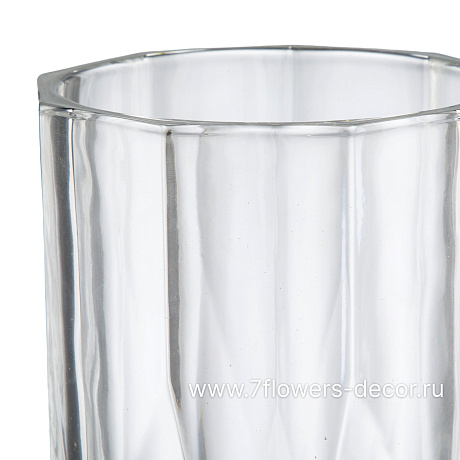 Ваза Base W (стекло), D12xH23 см - фото 2