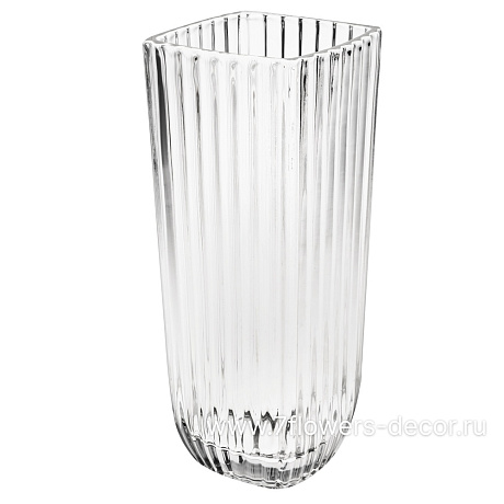 Ваза Грани (стекло), D14xH27,5 см - фото 1