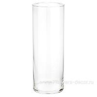Ваза "Трубка 90" (стекло), D9xH25 см, К - фото 1