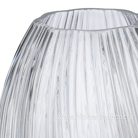 Ваза Волна (стекло), D18xH27 см - фото 2